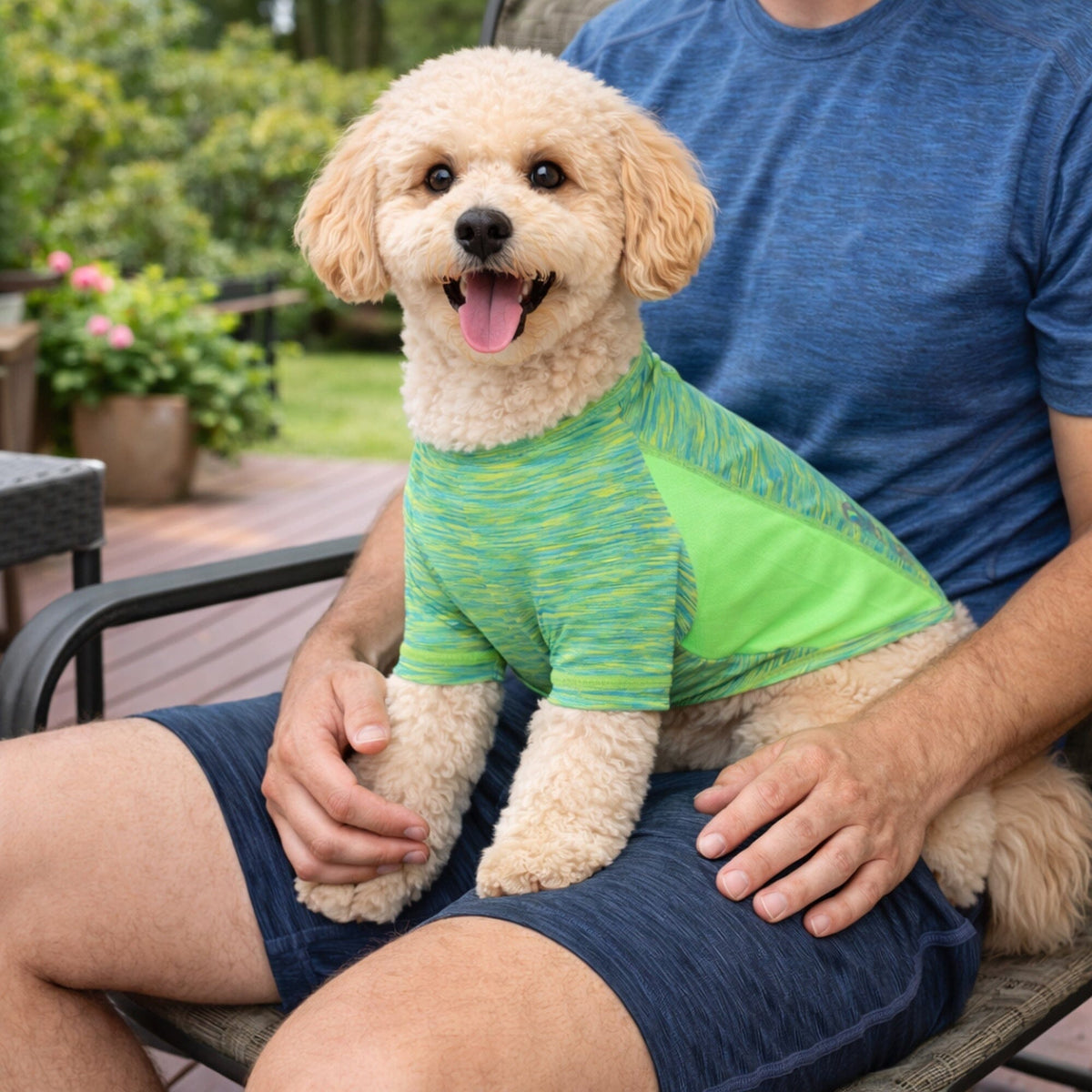 Pet Life Active Warf Speed Heathered Ultra-Stretch Yoga Fitness Dog T-Shirt | HT Animal Supply