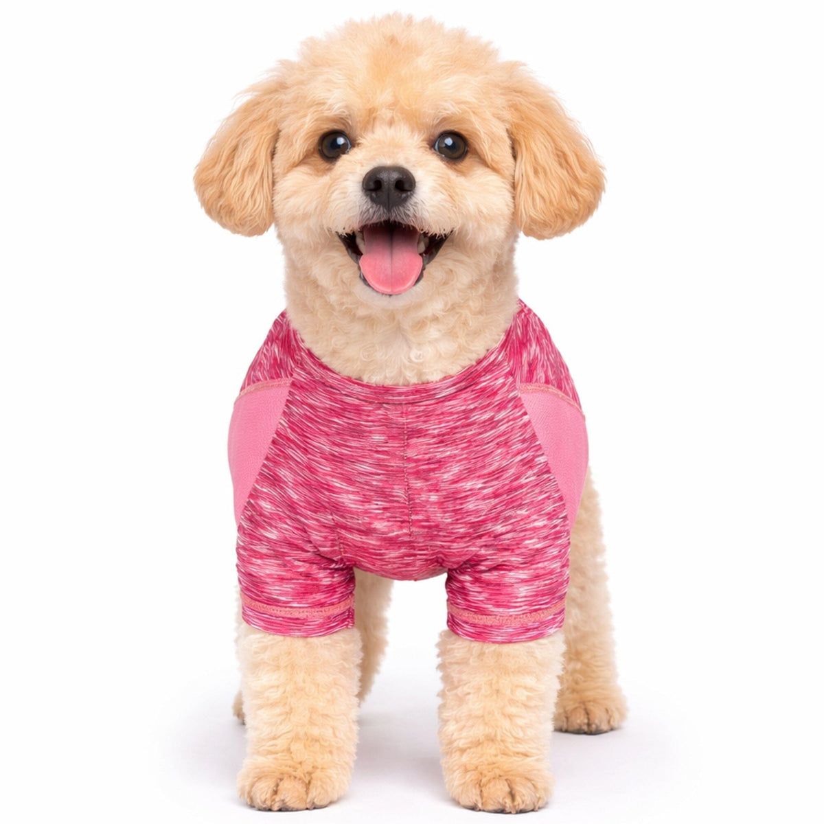 Pet Life Active Warf Speed Heathered Ultra-Stretch Yoga Fitness Dog T-Shirt | HT Animal Supply