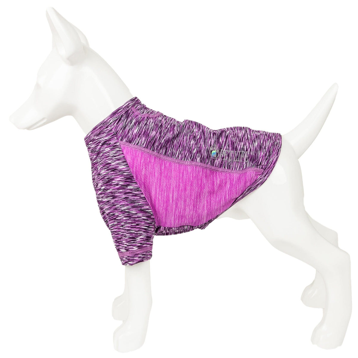 Pet Life Active Warf Speed Heathered Ultra-Stretch Yoga Fitness Dog T-Shirt | HT Animal Supply