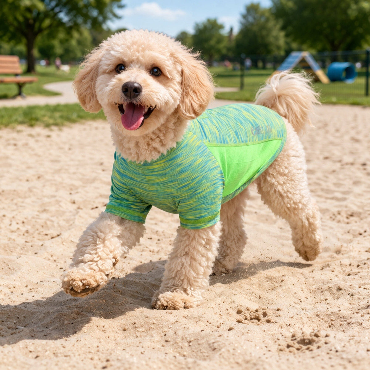 Pet Life Active Warf Speed Heathered Ultra-Stretch Yoga Fitness Dog T-Shirt | HT Animal Supply