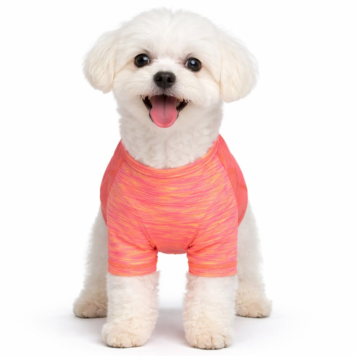 Pet Life Active Warf Speed Heathered Ultra-Stretch Yoga Fitness Dog T-Shirt | HT Animal Supply