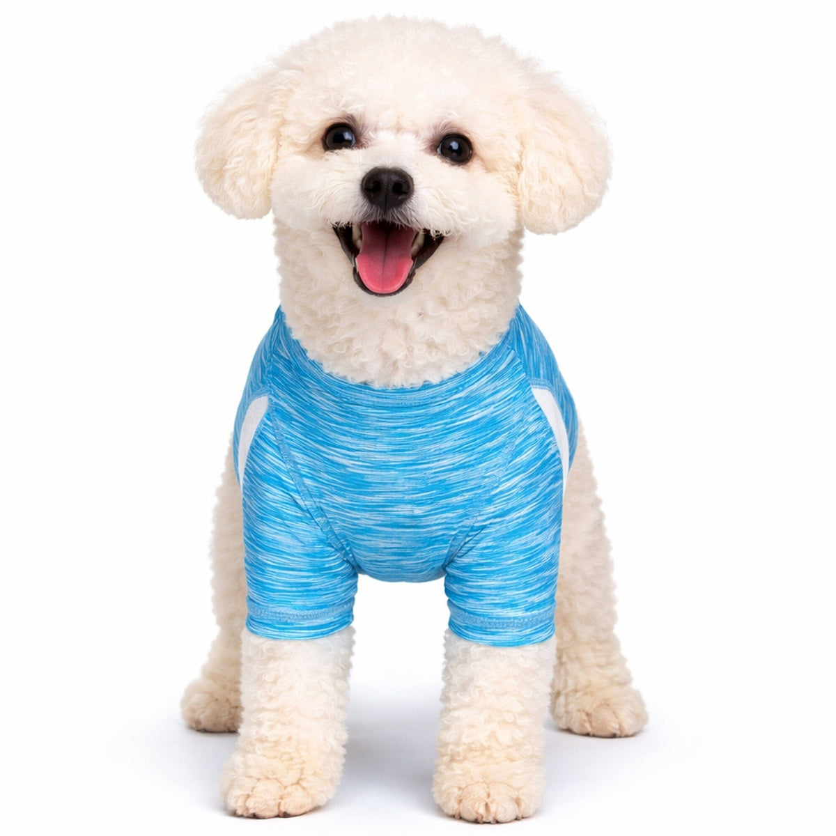 Pet Life Active Warf Speed Heathered Ultra-Stretch Yoga Fitness Dog T-Shirt | HT Animal Supply