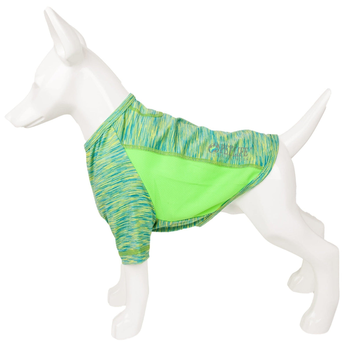 Pet Life Active Warf Speed Heathered Ultra-Stretch Yoga Fitness Dog T-Shirt | HT Animal Supply