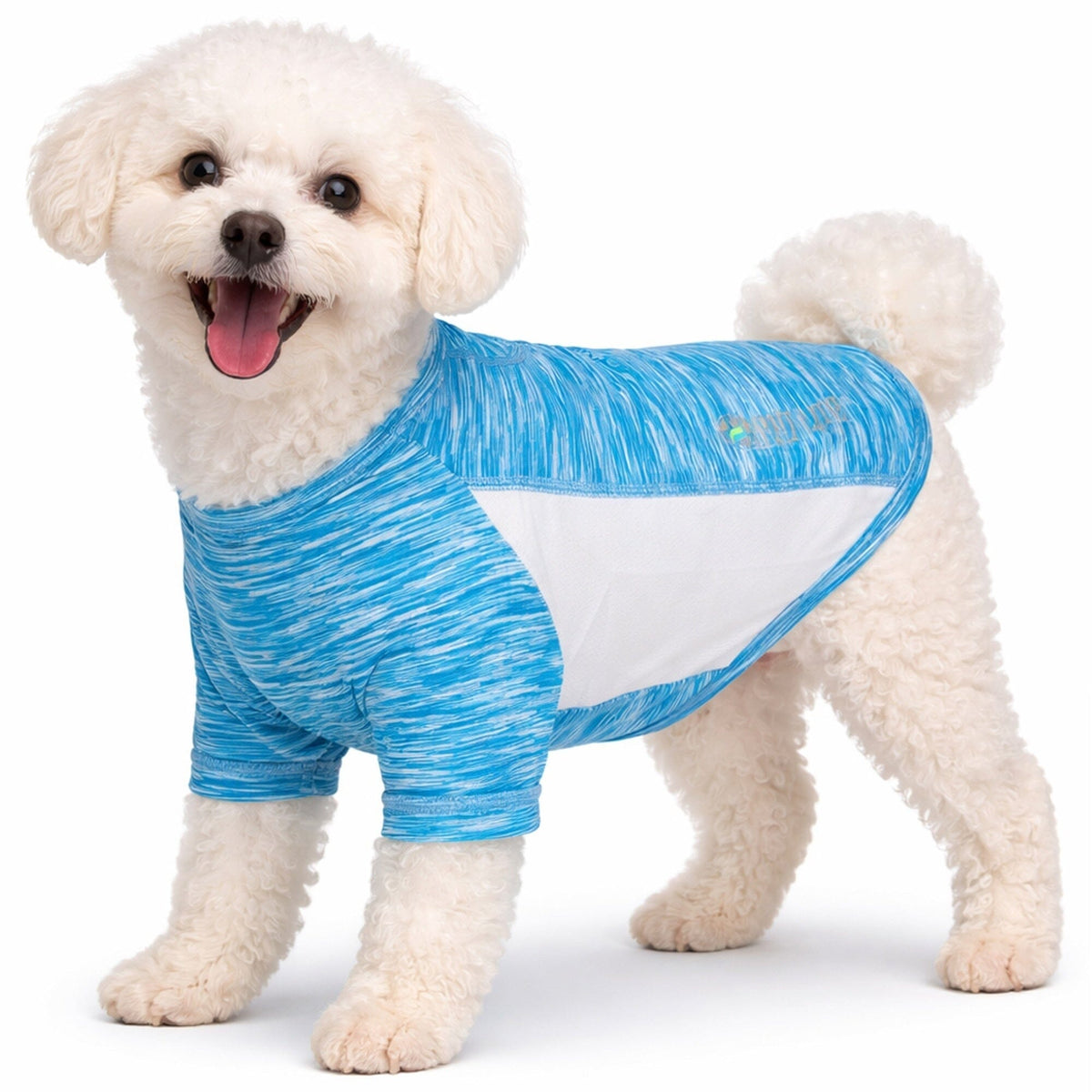 Pet Life Active Warf Speed Heathered Ultra-Stretch Yoga Fitness Dog T-Shirt | HT Animal Supply
