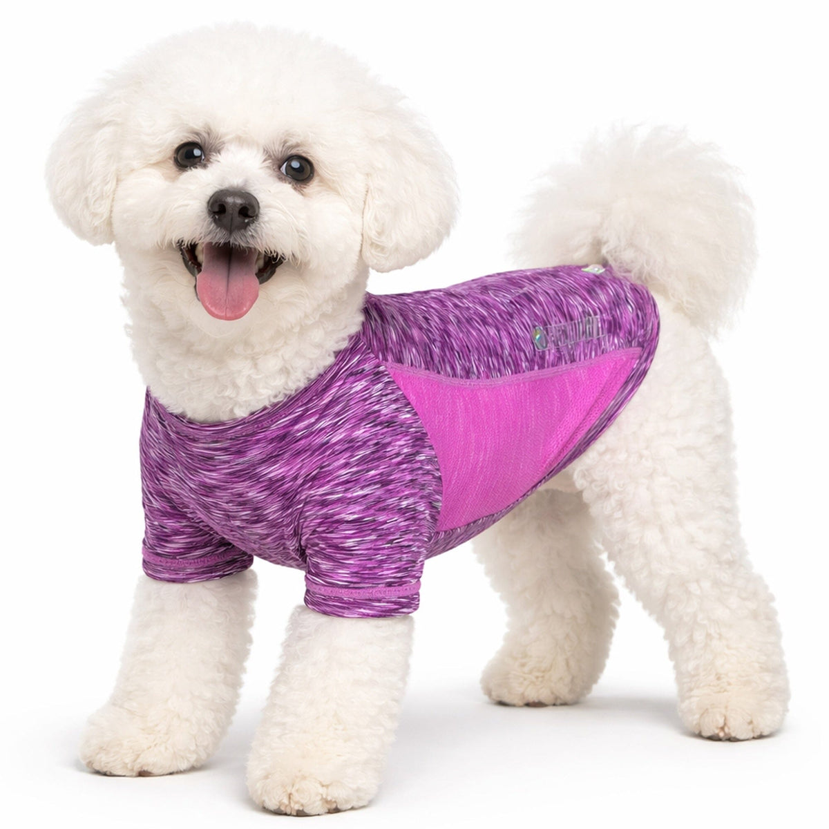 Pet Life Active Warf Speed Heathered Ultra-Stretch Yoga Fitness Dog T-Shirt | HT Animal Supply