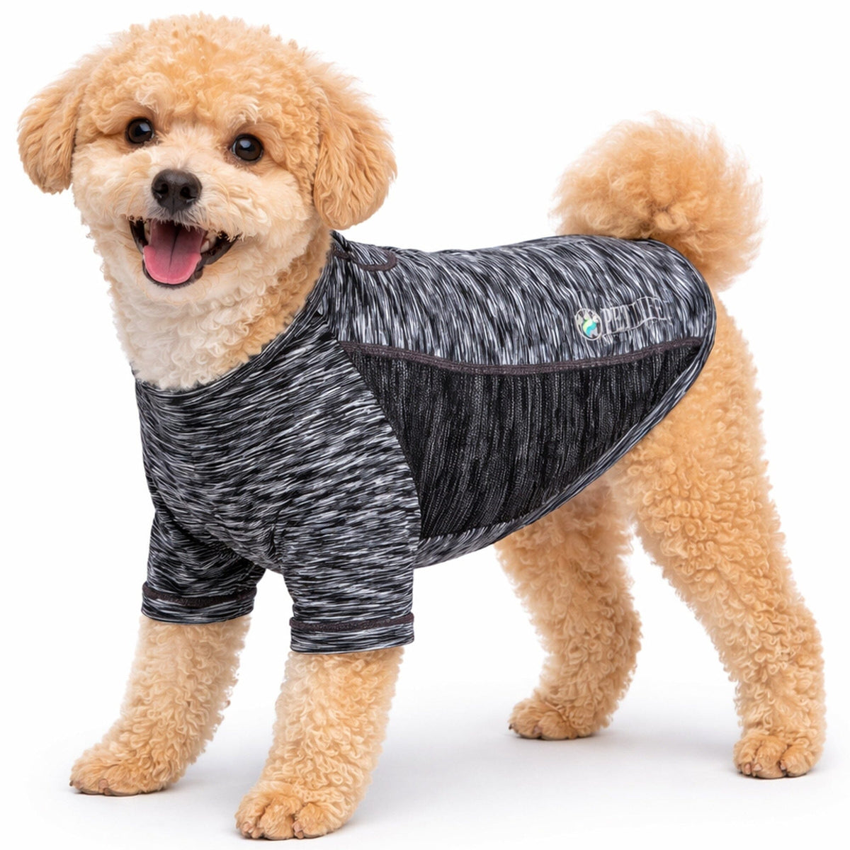 Pet Life Active Warf Speed Heathered Ultra-Stretch Yoga Fitness Dog T-Shirt | HT Animal Supply