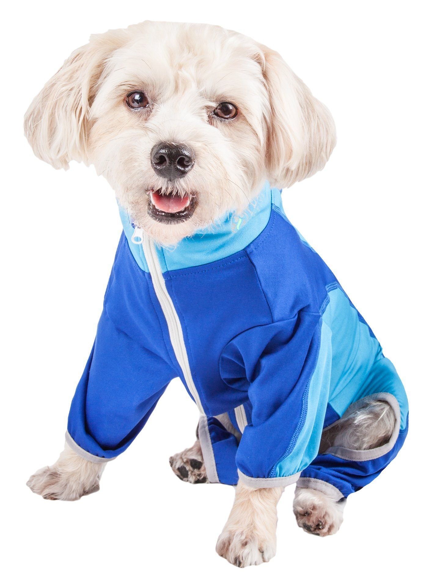 Pet Life ® Active Warm-Pup Stretchy and Quick-Drying Fitness Dog Yoga Warm-Up Tracksuit