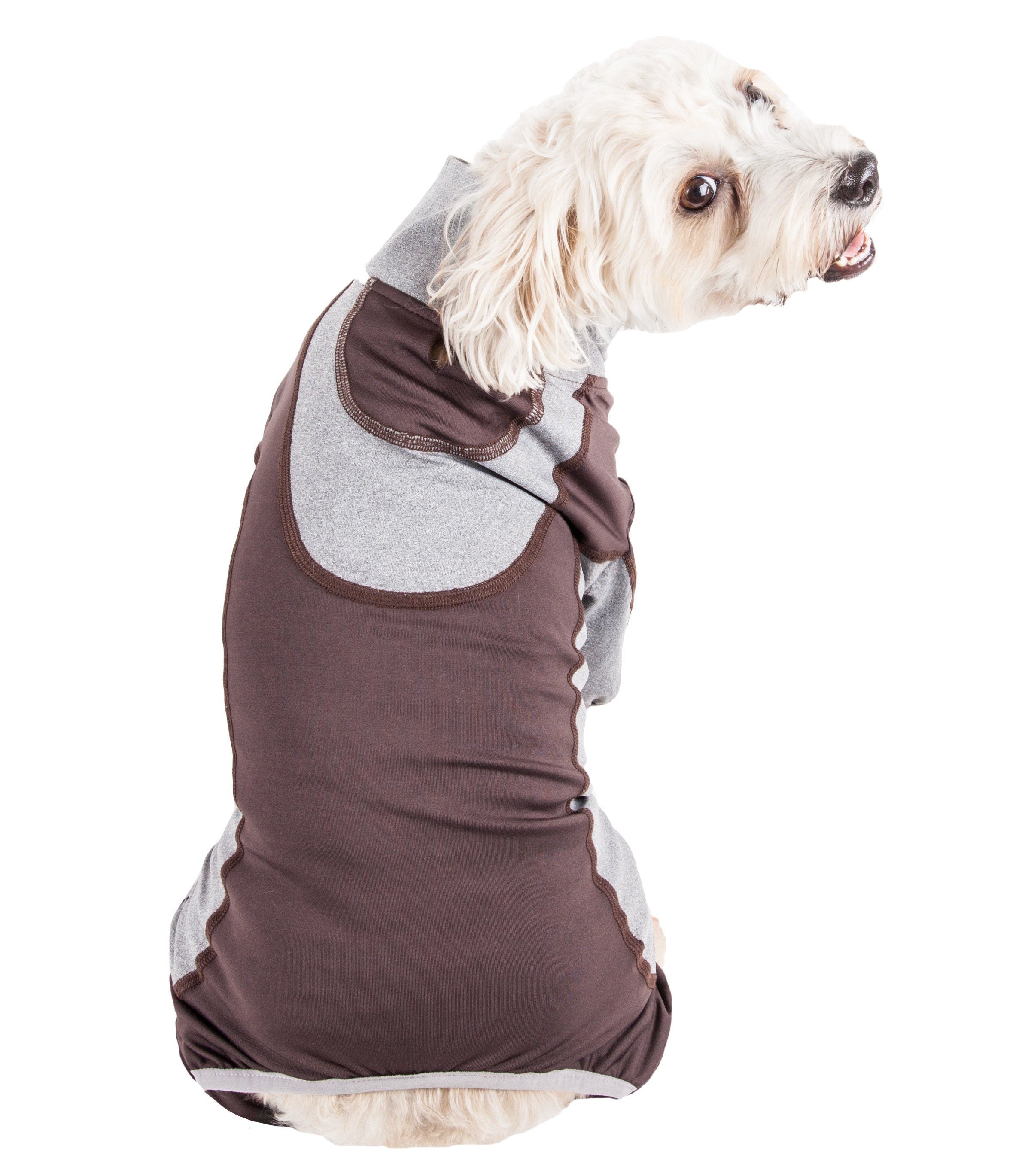 Pet Life Active Warm-Pup Stretchy and Quick-Drying Fitness Dog Yoga Warm-Up Tracksuit
