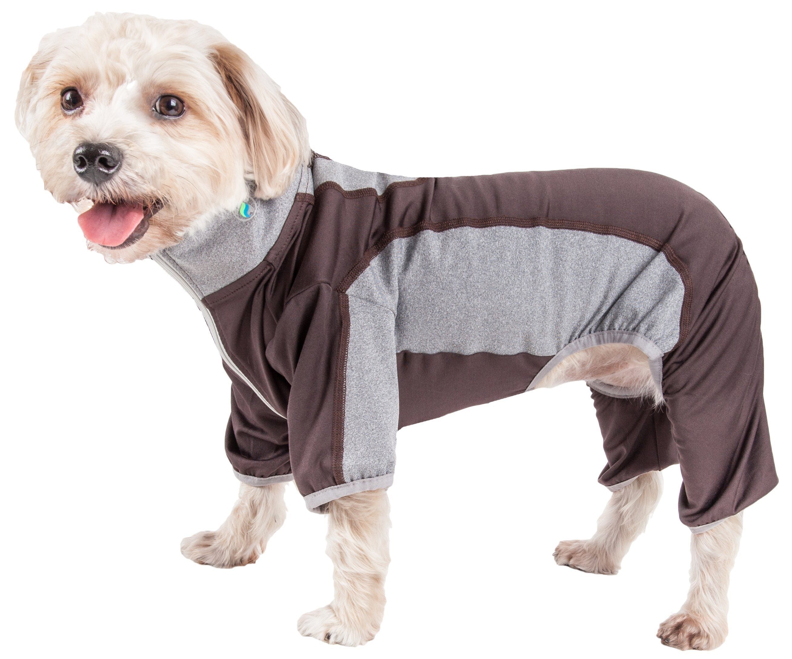 Pet Life Active Warm-Pup Stretchy and Quick-Drying Fitness Dog Yoga Warm-Up Tracksuit