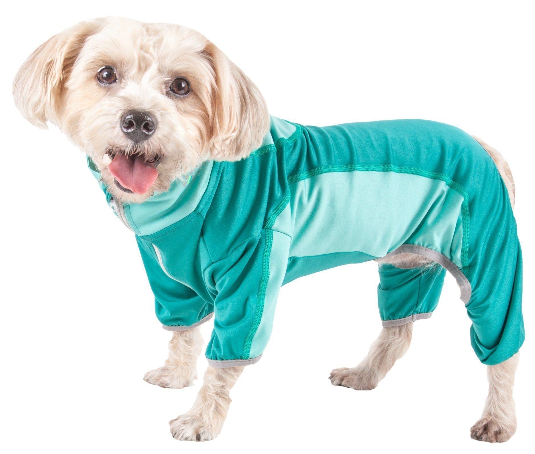 Pet Life ® Active Warm-Pup Stretchy and Quick-Drying Fitness Dog Yoga Warm-Up Tracksuit