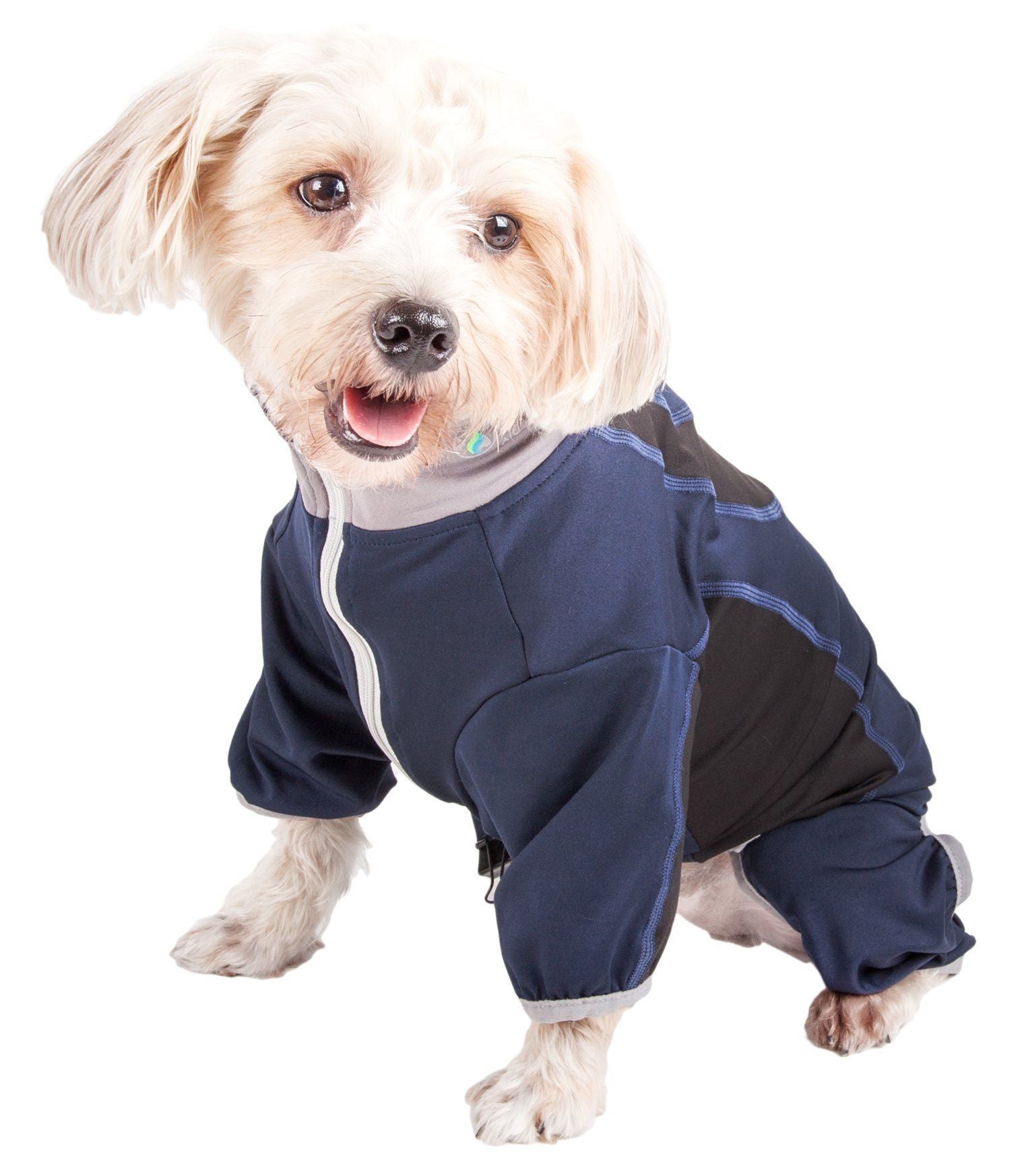 Pet Life ® Active Warm-Pup Stretchy and Quick-Drying Fitness Dog Yoga Warm-Up Tracksuit