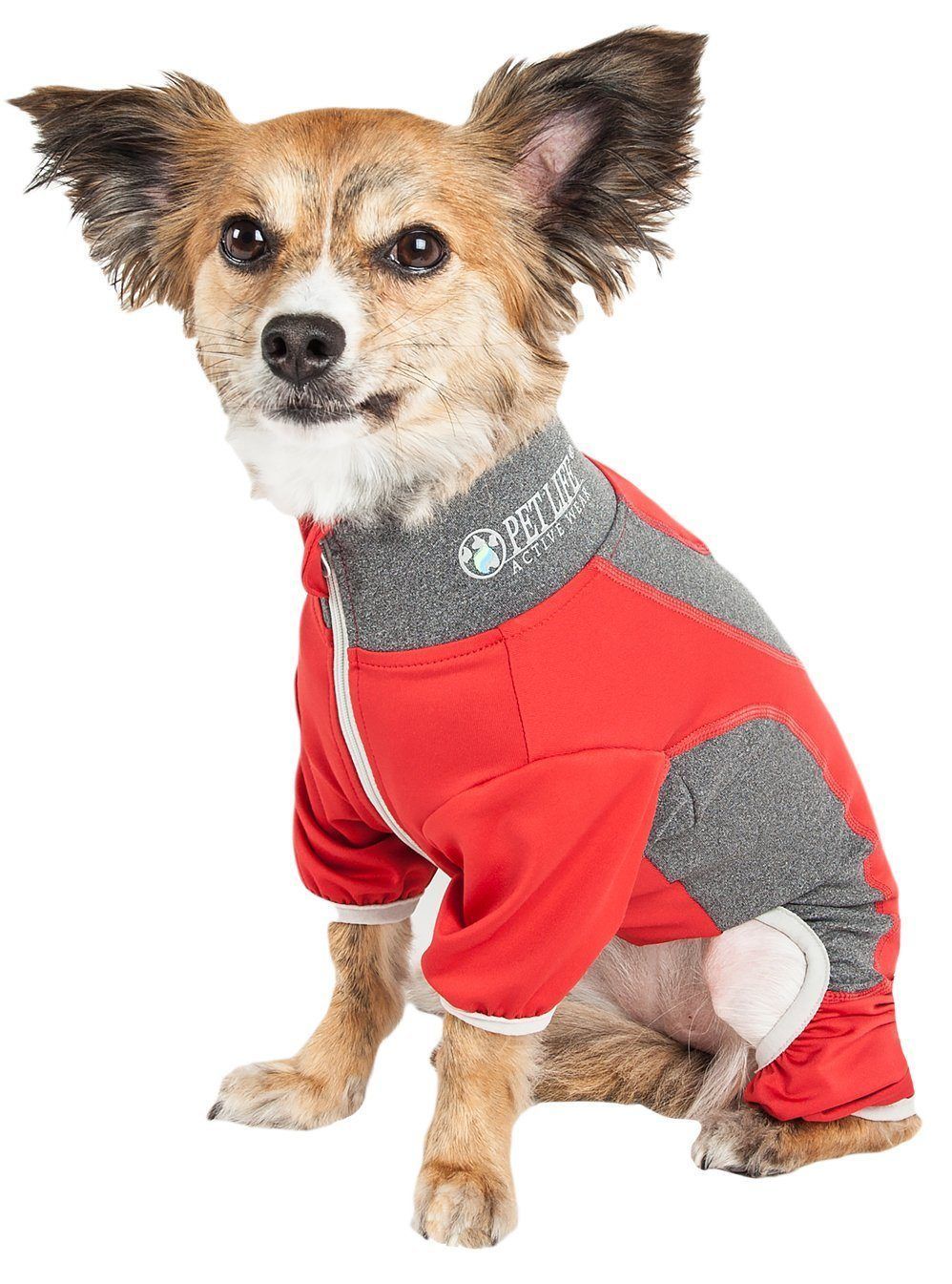 Pet Life ® Active Warm-Pup Stretchy and Quick-Drying Fitness Dog Yoga Warm-Up Tracksuit