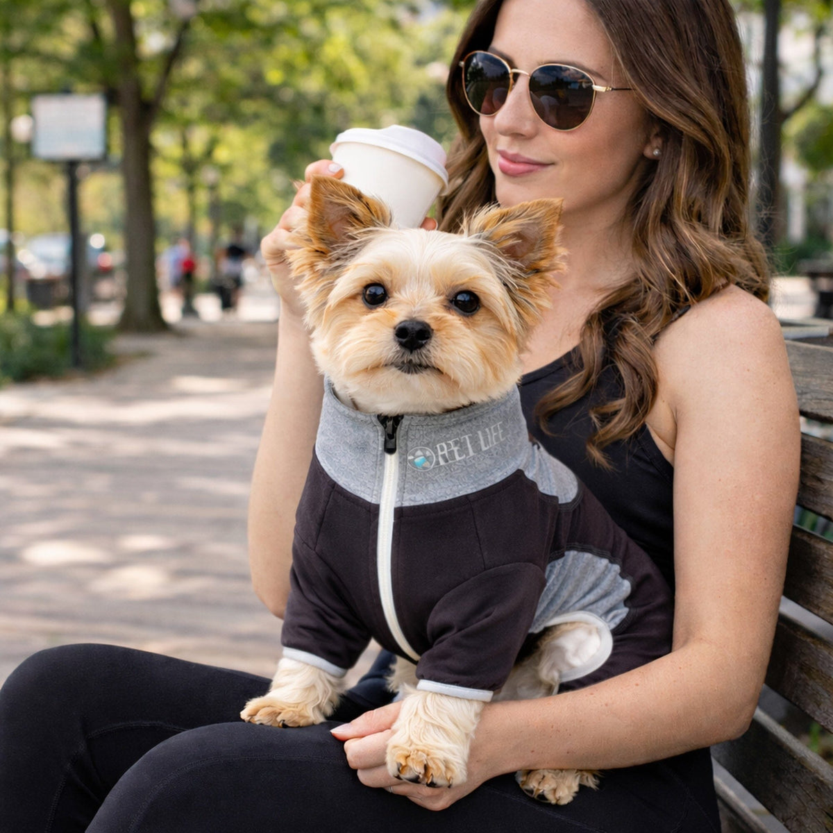 Pet Life Active Warm-Pup Stretchy and Quick-Drying Fitness Dog Yoga Warm-Up Tracksuit | HT Animal Supply