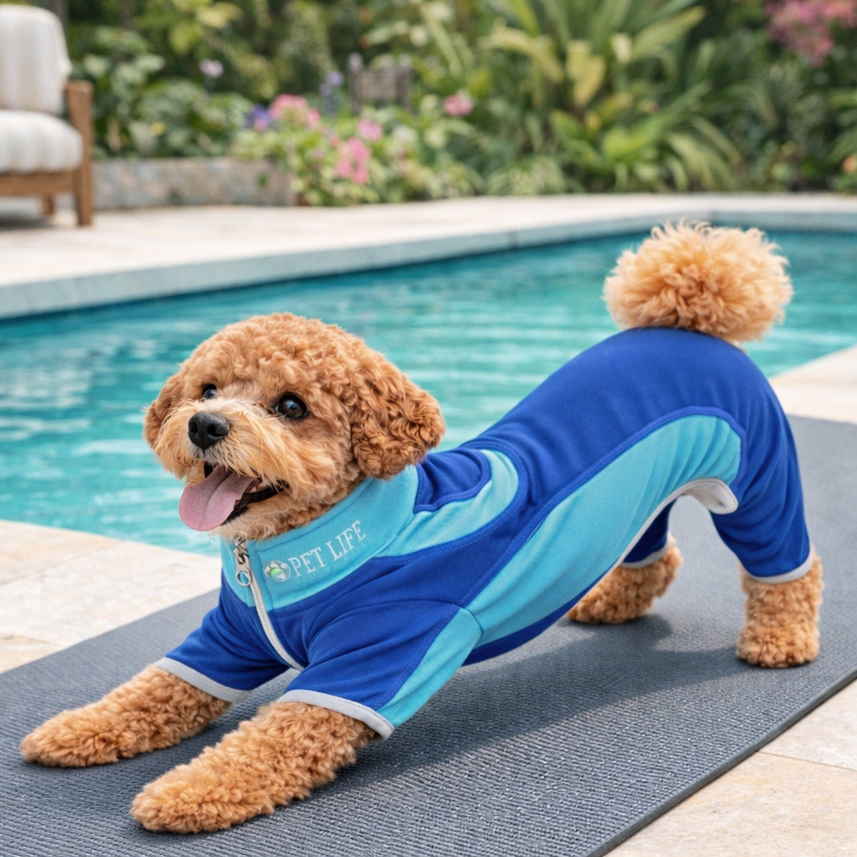 Pet Life Active Warm-Pup Stretchy and Quick-Drying Fitness Dog Yoga Warm-Up Tracksuit | HT Animal Supply