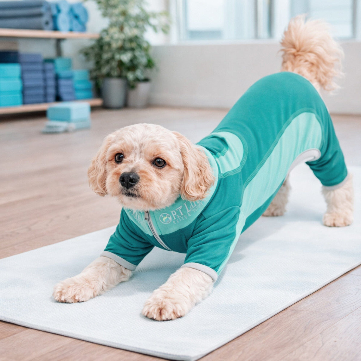 Pet Life Active Warm-Pup Stretchy and Quick-Drying Fitness Dog Yoga Warm-Up Tracksuit | HT Animal Supply