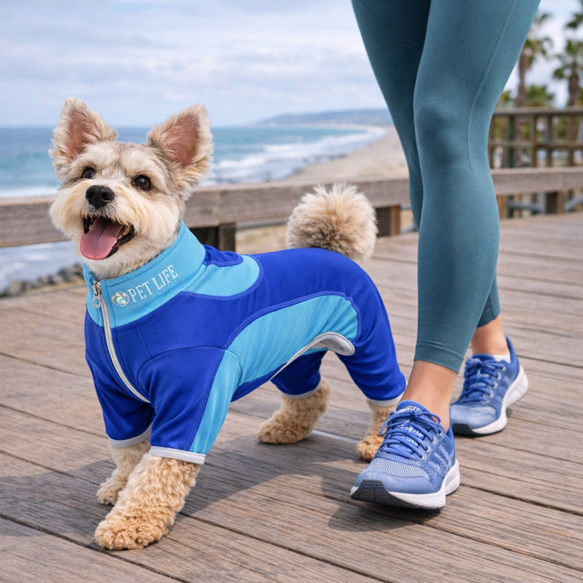 Pet Life Active Warm-Pup Stretchy and Quick-Drying Fitness Dog Yoga Warm-Up Tracksuit | HT Animal Supply