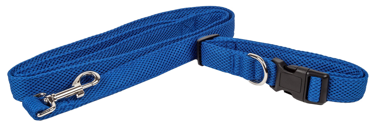 Pet Life Aero Mesh 2-In-1 Breathable and Adjustable Dual-Sided Mesh Dog Leash and Collar