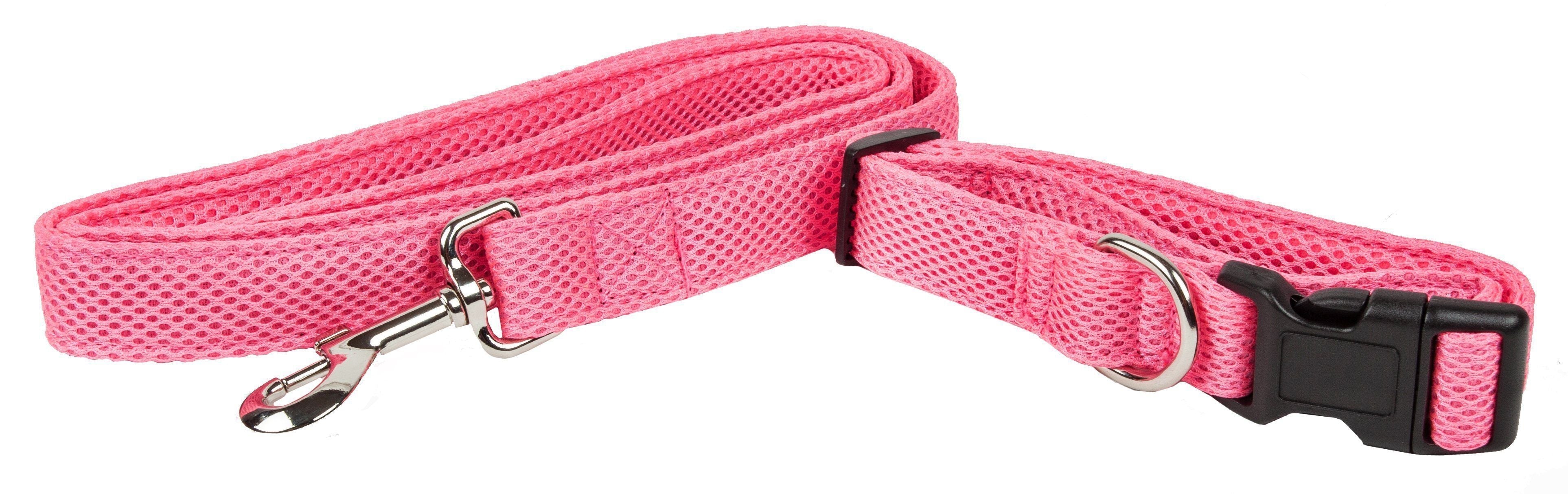 Pet Life ® Aero Mesh 2-In-1 Breathable and Adjustable Dual-Sided Mesh Dog Leash and Collar