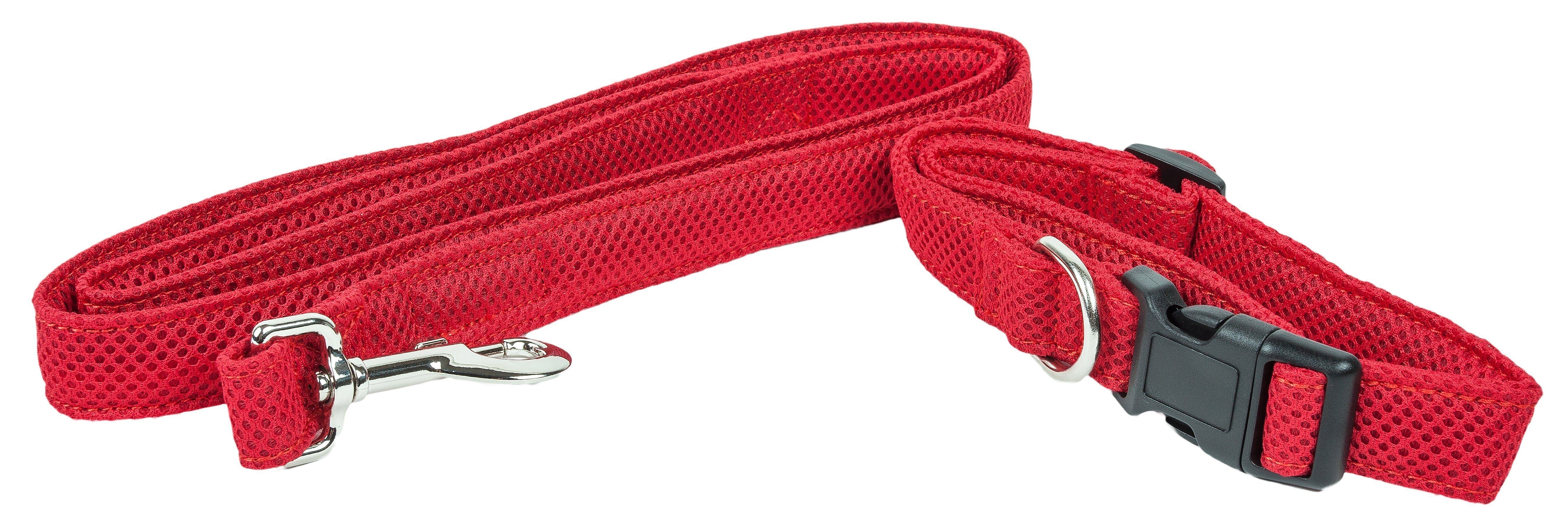 Pet Life ® Aero Mesh 2-In-1 Breathable and Adjustable Dual-Sided Mesh Dog Leash and Collar