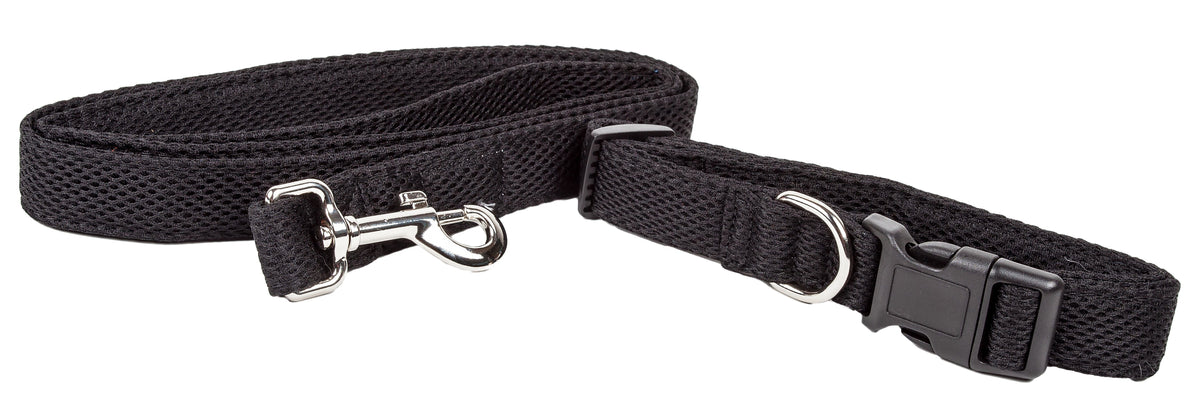 Pet Life Aero Mesh 2-In-1 Breathable and Adjustable Dual-Sided Mesh Dog Leash and Collar