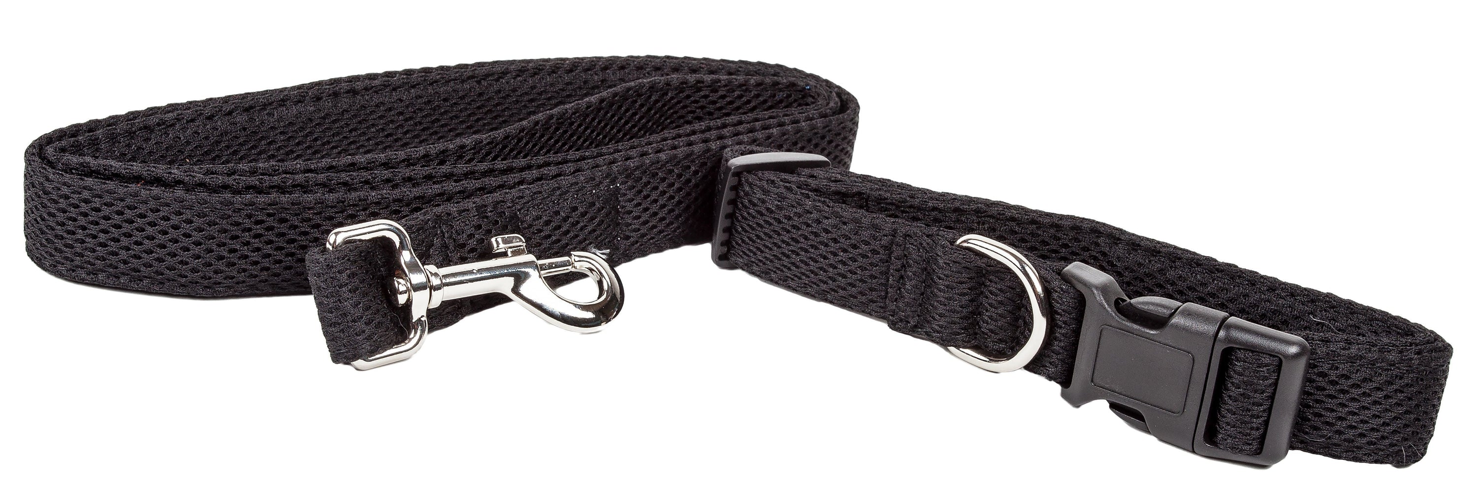 Pet Life Aero Mesh 2-In-1 Breathable and Adjustable Dual-Sided Mesh Dog Leash and Collar