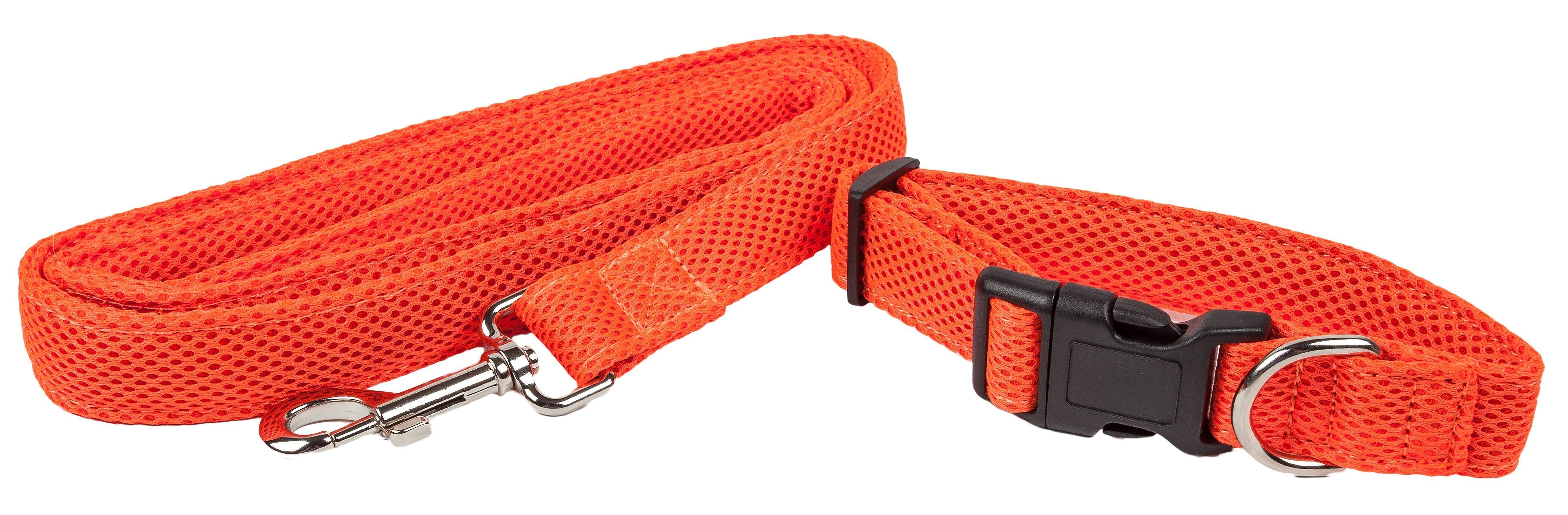 Pet Life ® Aero Mesh 2-In-1 Breathable and Adjustable Dual-Sided Mesh Dog Leash and Collar