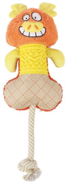 Pet Life All-in-Fun Nylon and Rope Squeaking Rubber Rope and Plush Dog Toy