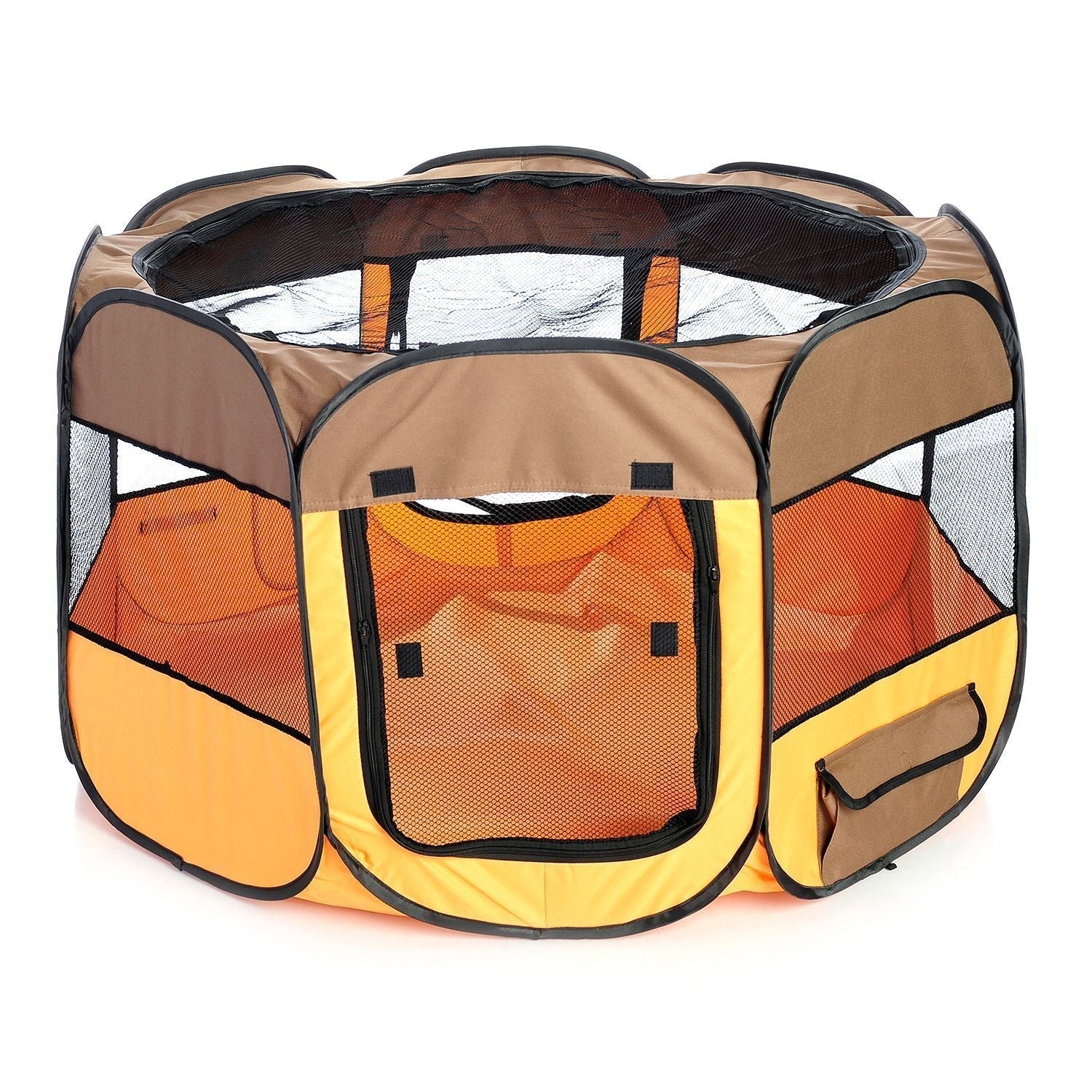 Pet Life All-Terrain Lightweight Easy Folding Wire-Framed Collapsible Travel Pet Dog Playpen crate
