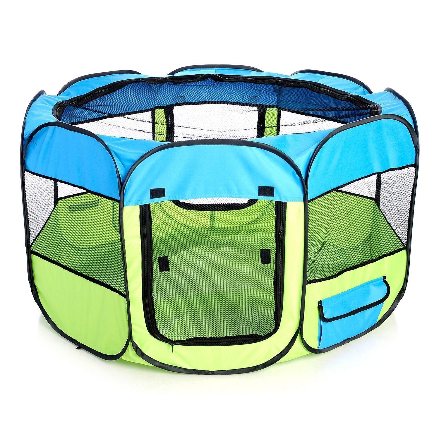 Pet Life ® All-Terrain Lightweight Easy Folding Wire-Framed Collapsible Travel Pet Dog Playpen crate