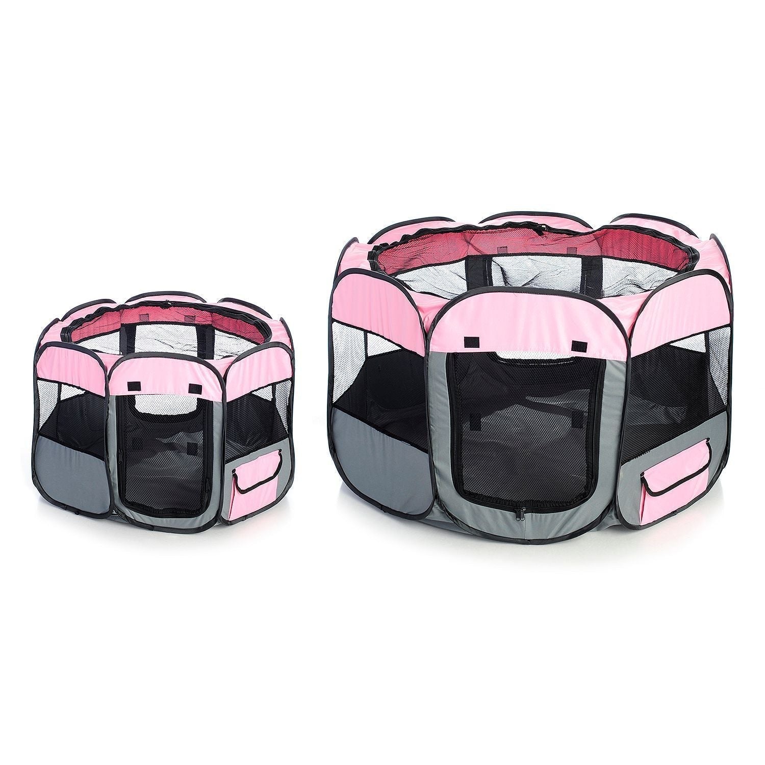 Pet Life All-Terrain Lightweight Easy Folding Wire-Framed Collapsible Travel Pet Dog Playpen crate
