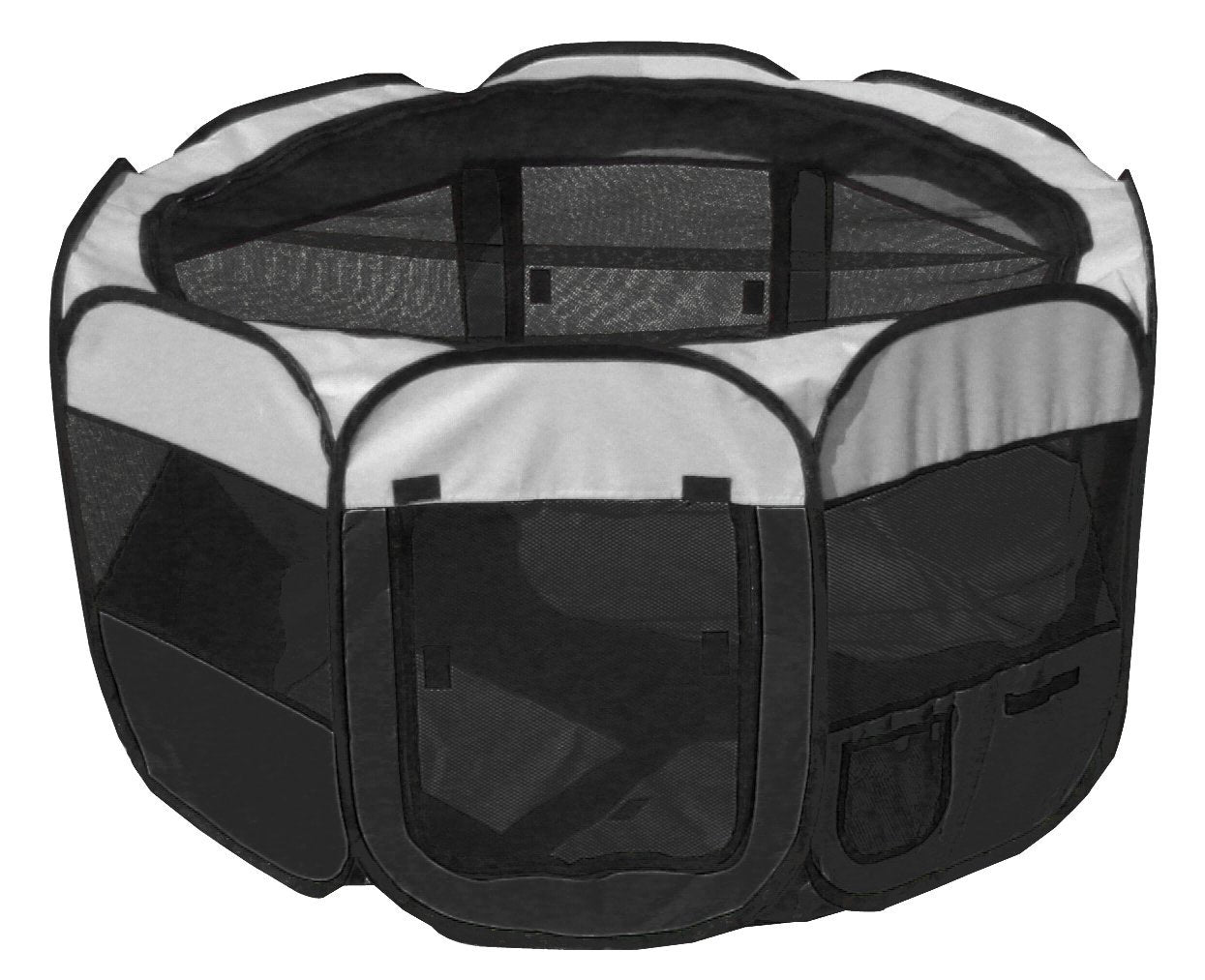 Pet Life ® All-Terrain Lightweight Easy Folding Wire-Framed Collapsible Travel Pet Dog Playpen crate