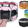 Pet Life ® All-Terrain Lightweight Easy Folding Wire-Framed Collapsible Travel Pet Dog Playpen crate