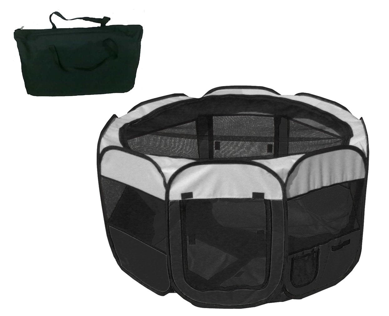 Pet Life ® All-Terrain Lightweight Easy Folding Wire-Framed Collapsible Travel Pet Dog Playpen crate