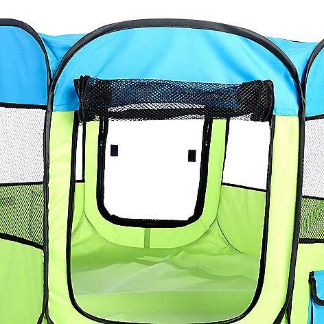 Pet Life All-Terrain Lightweight Easy Folding Wire-Framed Collapsible Travel Pet Dog Playpen crate
