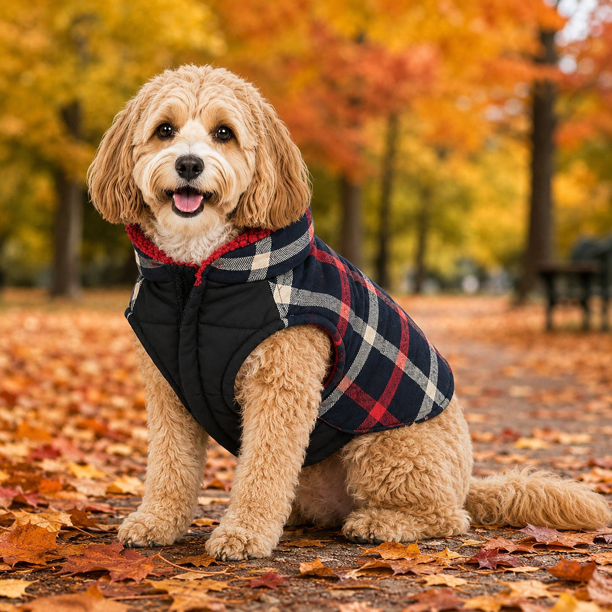 Pet Life Allegiance Classical Insulated Plaid Fashion Dog Jacket | HT Animal Supply