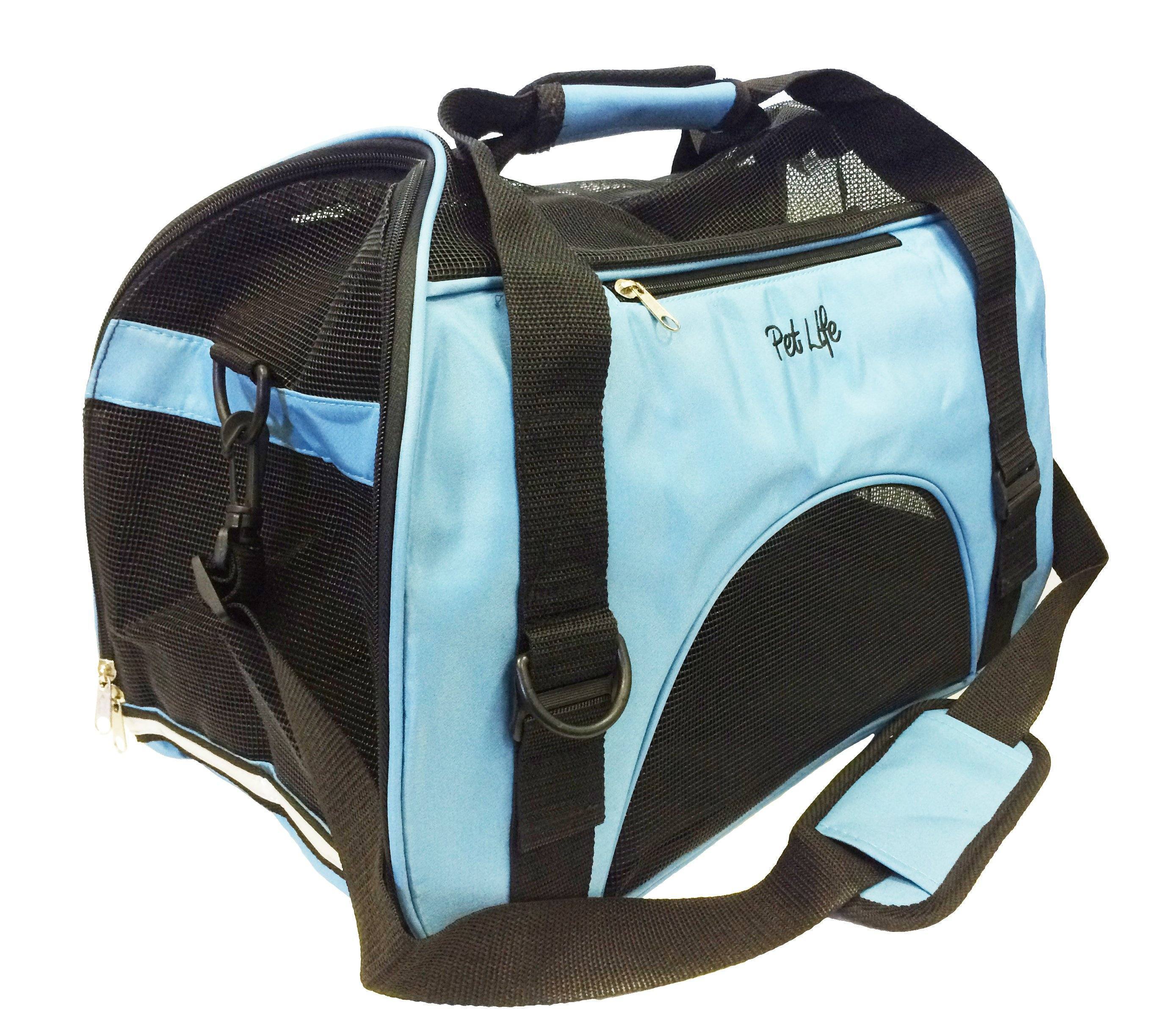 Pet Life Altitude Force Airline Approved Sporty Zippered Folding Fashion Pet Dog Carrier