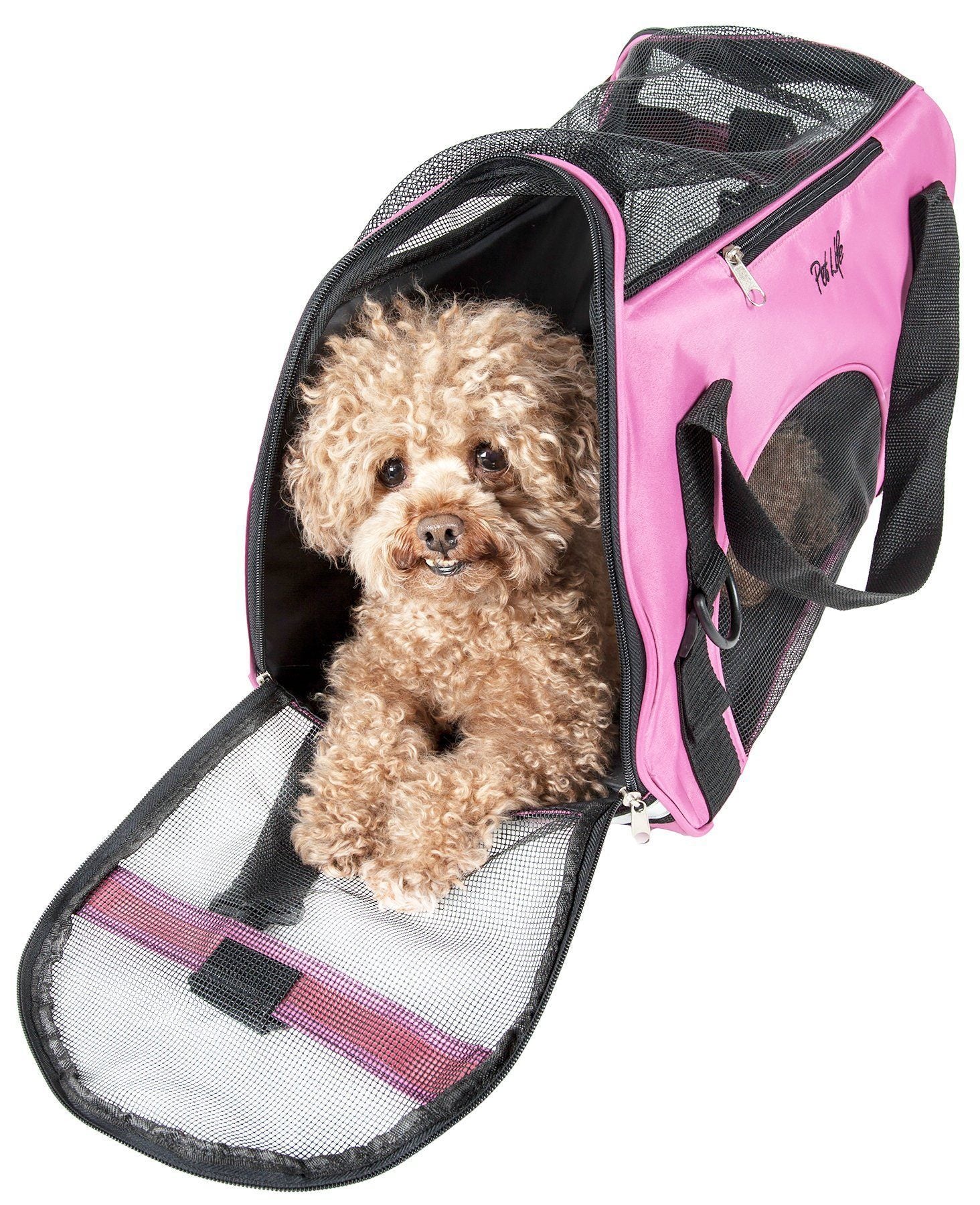 Pet Life Altitude Force Airline Approved Sporty Zippered Folding Fashion Pet Dog Carrier