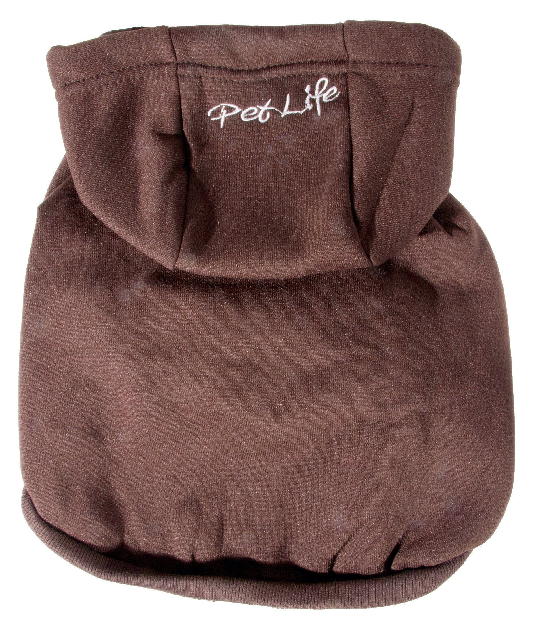 Pet Life ® American Classic Fashion Plush Cotton Hooded Dog Sweater