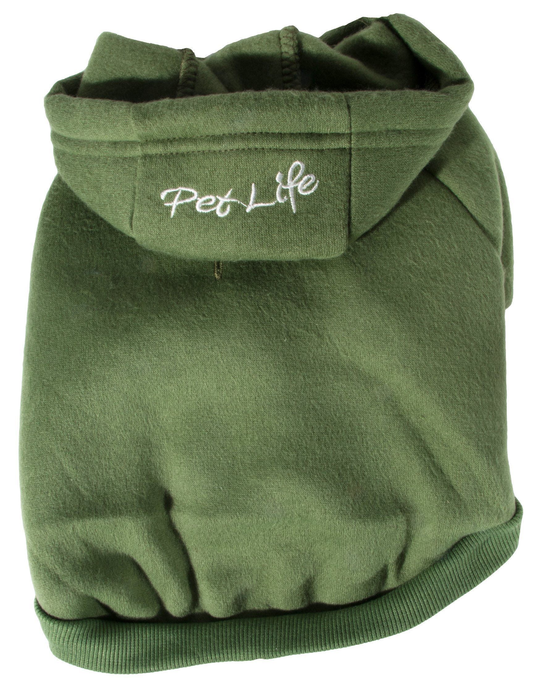 Pet Life ® American Classic Fashion Plush Cotton Hooded Dog Sweater