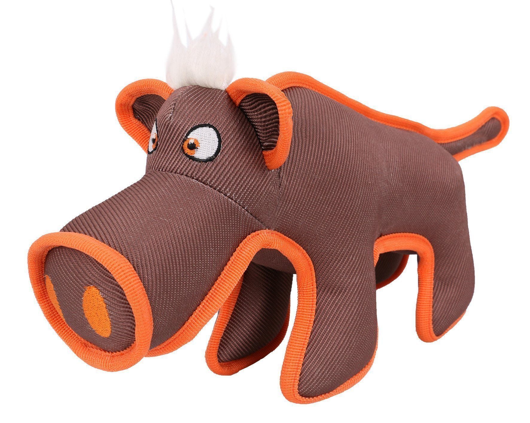 Pet Life ® Dura-Chew Plush Animal Nylon Squeaker Dog Toy