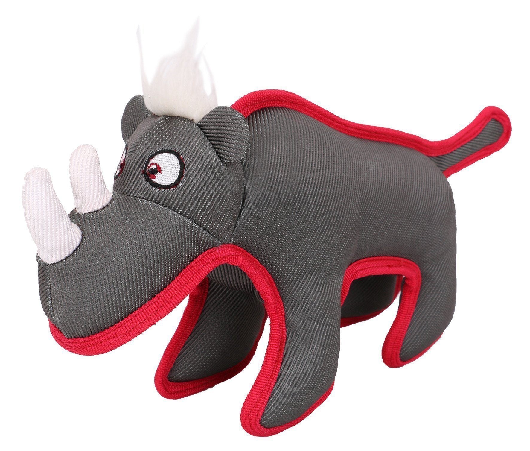 Pet Life Dura-Chew Plush Animal Nylon Squeaker Dog Toy