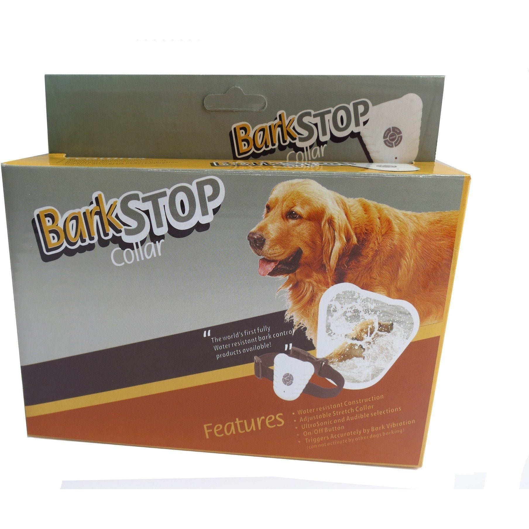 Pet Life Anti-Shock Ultrasonic Waterproof Safe Anti-Bark Training Dog Collar