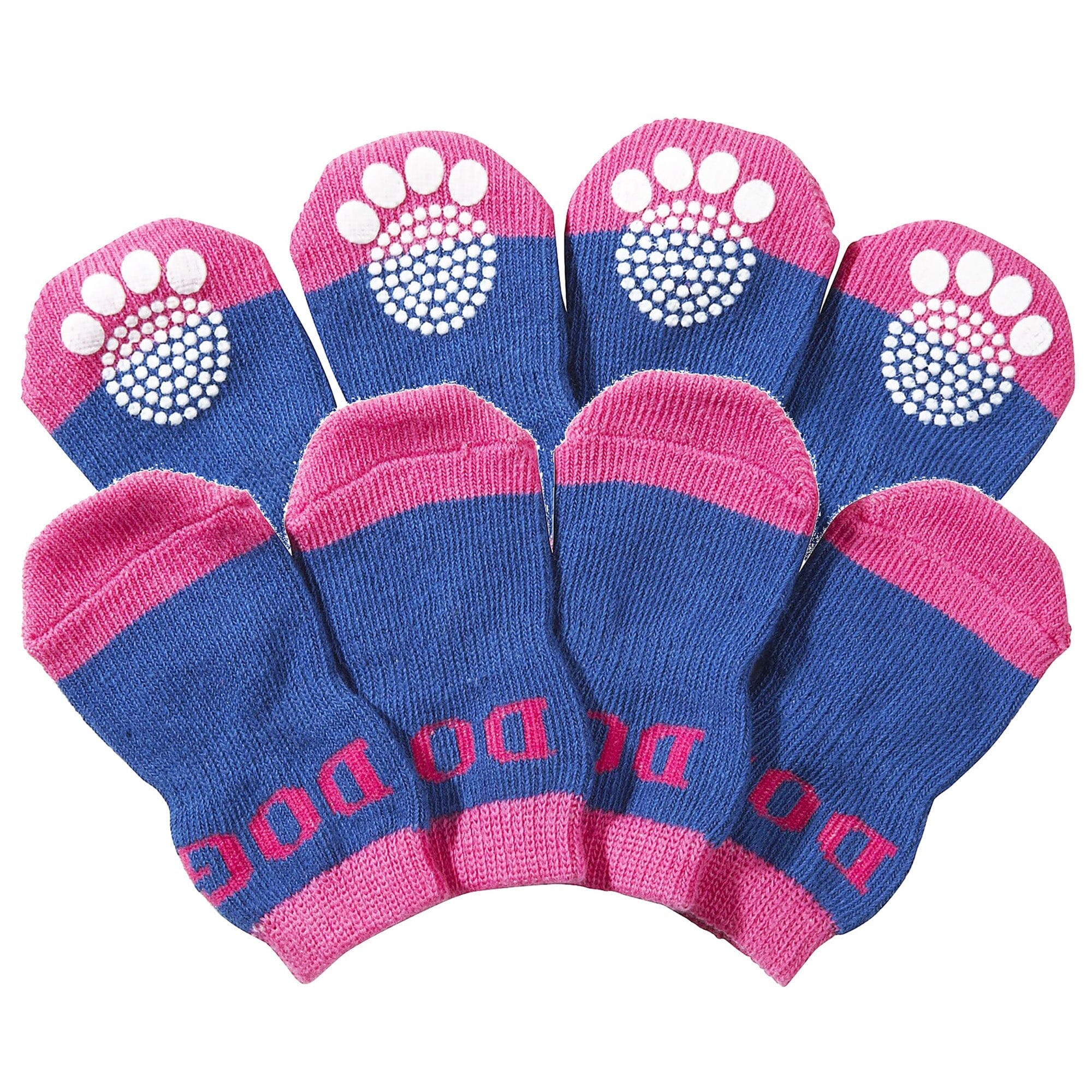 Pet Life Anti-Slip Rubberized Gripped Breathable Stretch Pet Dog Socks - Set of 4 | HT Animal Supply