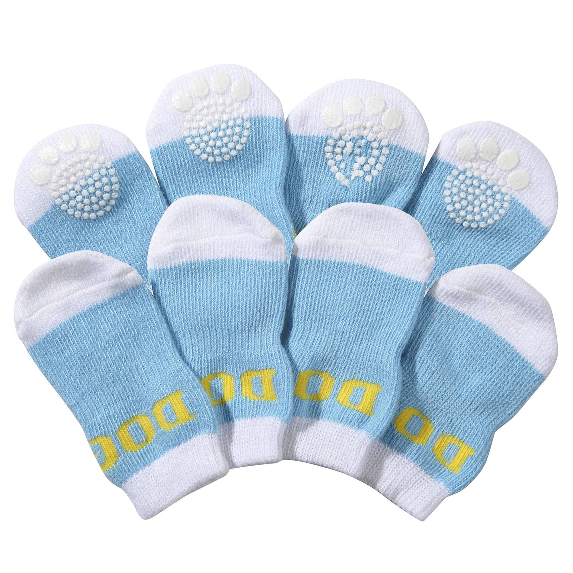 Pet Life Anti-Slip Rubberized Gripped Breathable Stretch Pet Dog Socks - Set of 4 | HT Animal Supply