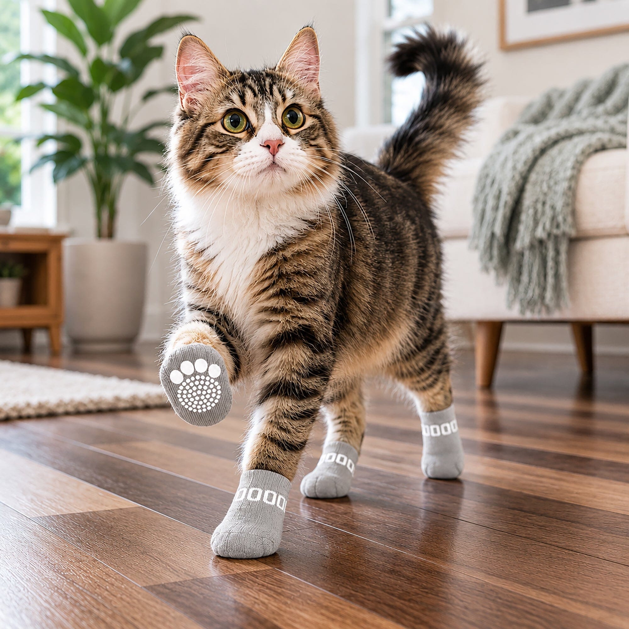 Pet Life Anti-Slip Rubberized Gripped Breathable Stretch Pet Dog Socks - Set of 4 | HT Animal Supply