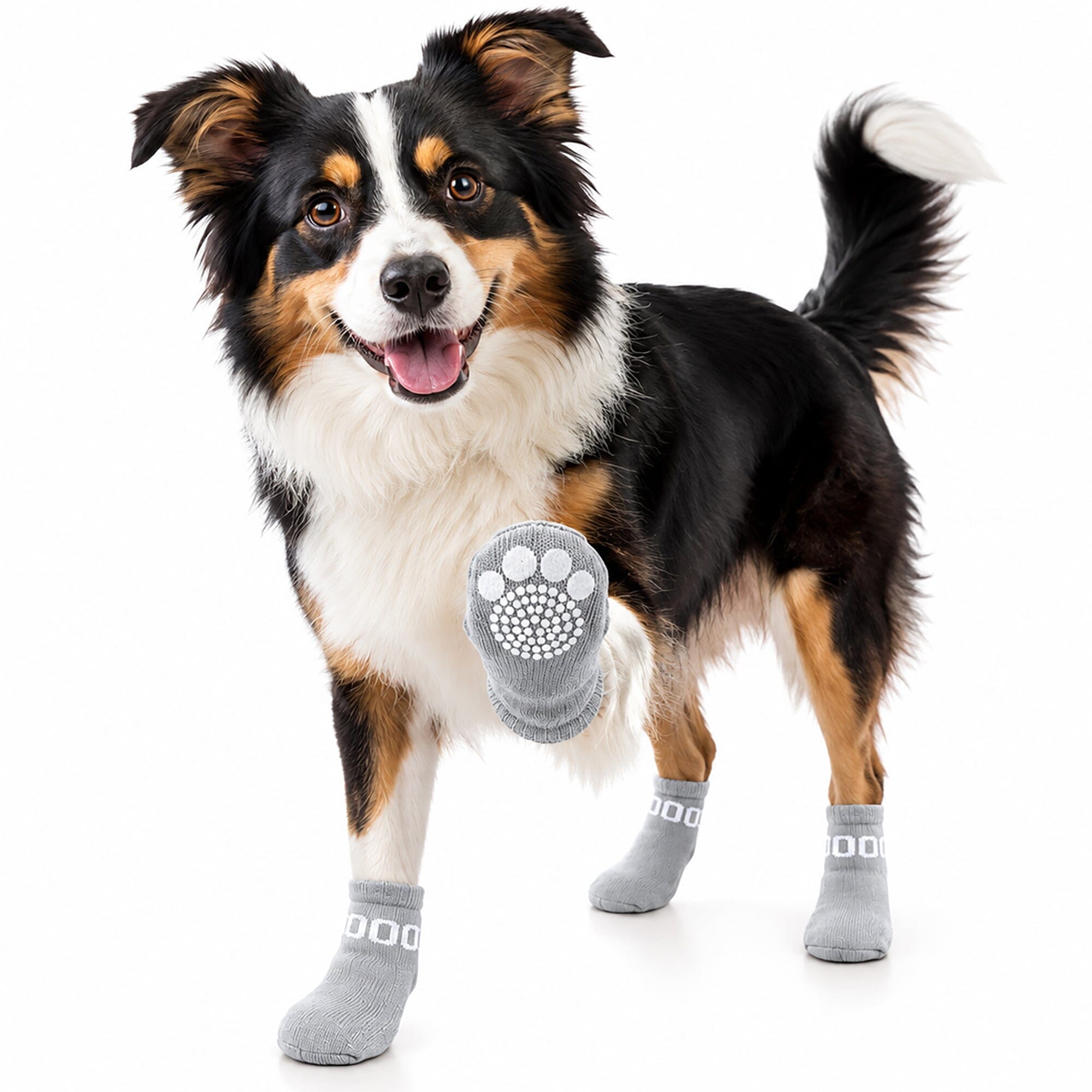 Pet Life Anti-Slip Rubberized Gripped Breathable Stretch Pet Dog Socks - Set of 4 | HT Animal Supply