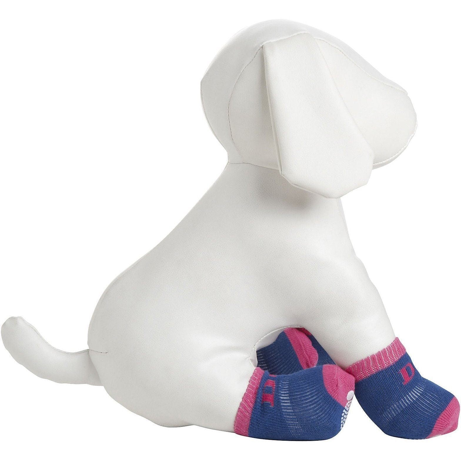 Pet Life Anti-Slip Rubberized Gripped Breathable Stretch Pet Dog Socks - Set of 4