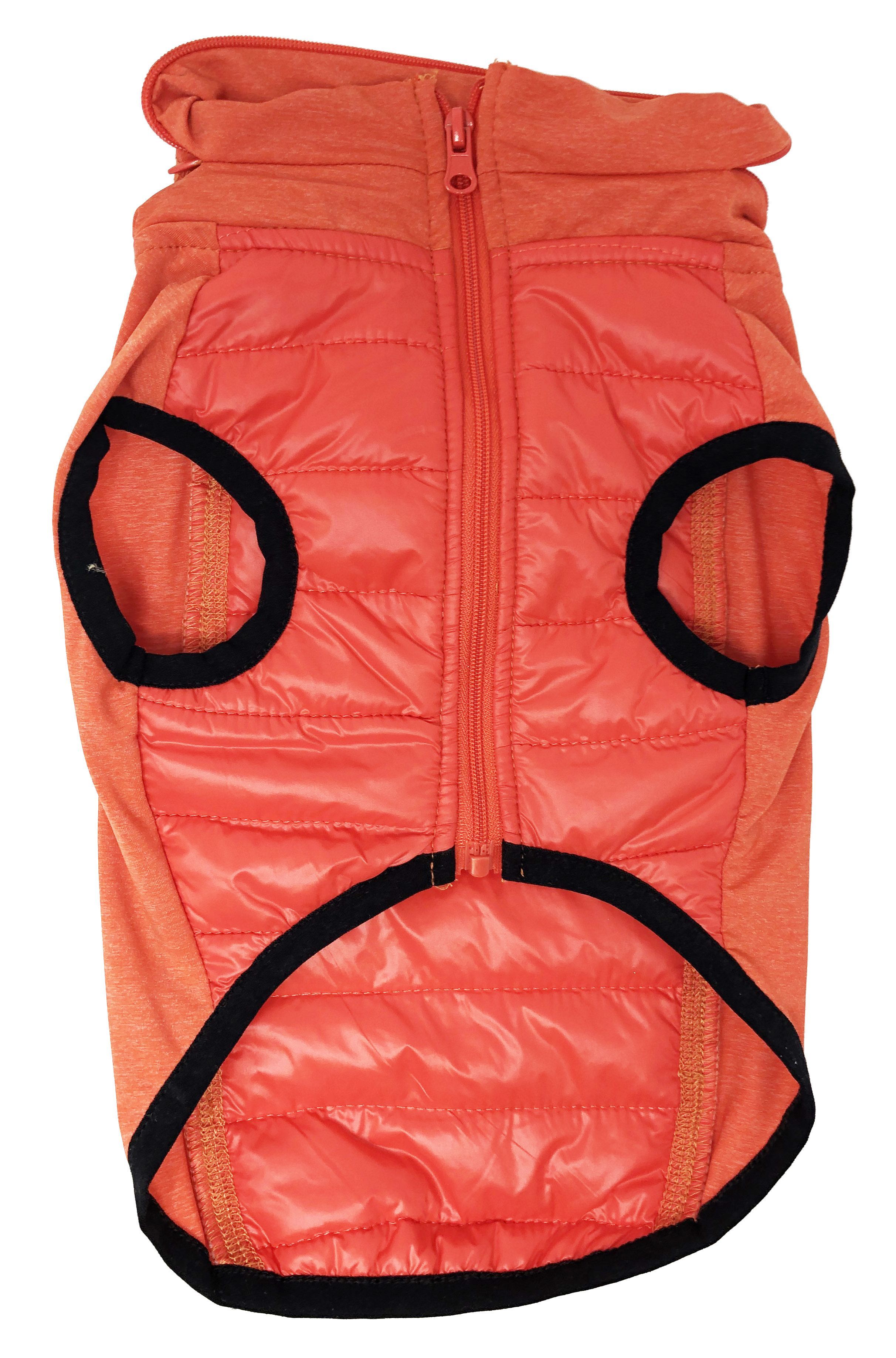 Pet Life Apex Lightweight Hybrid 4-Season Stretch and Quick-Dry Dog Coat w/ Pop out Hood