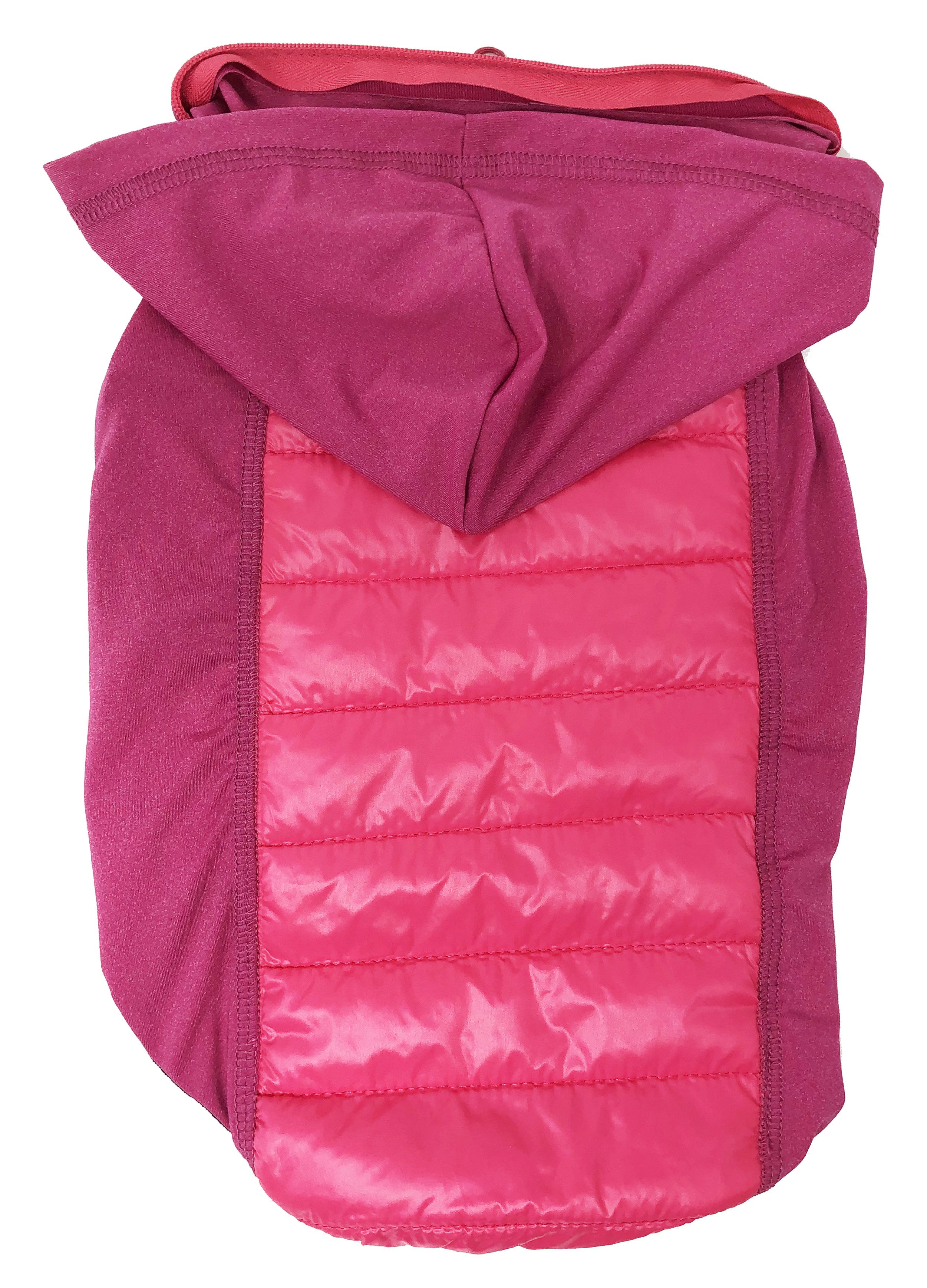Pet Life Apex Lightweight Hybrid 4-Season Stretch and Quick-Dry Dog Coat w/ Pop out Hood