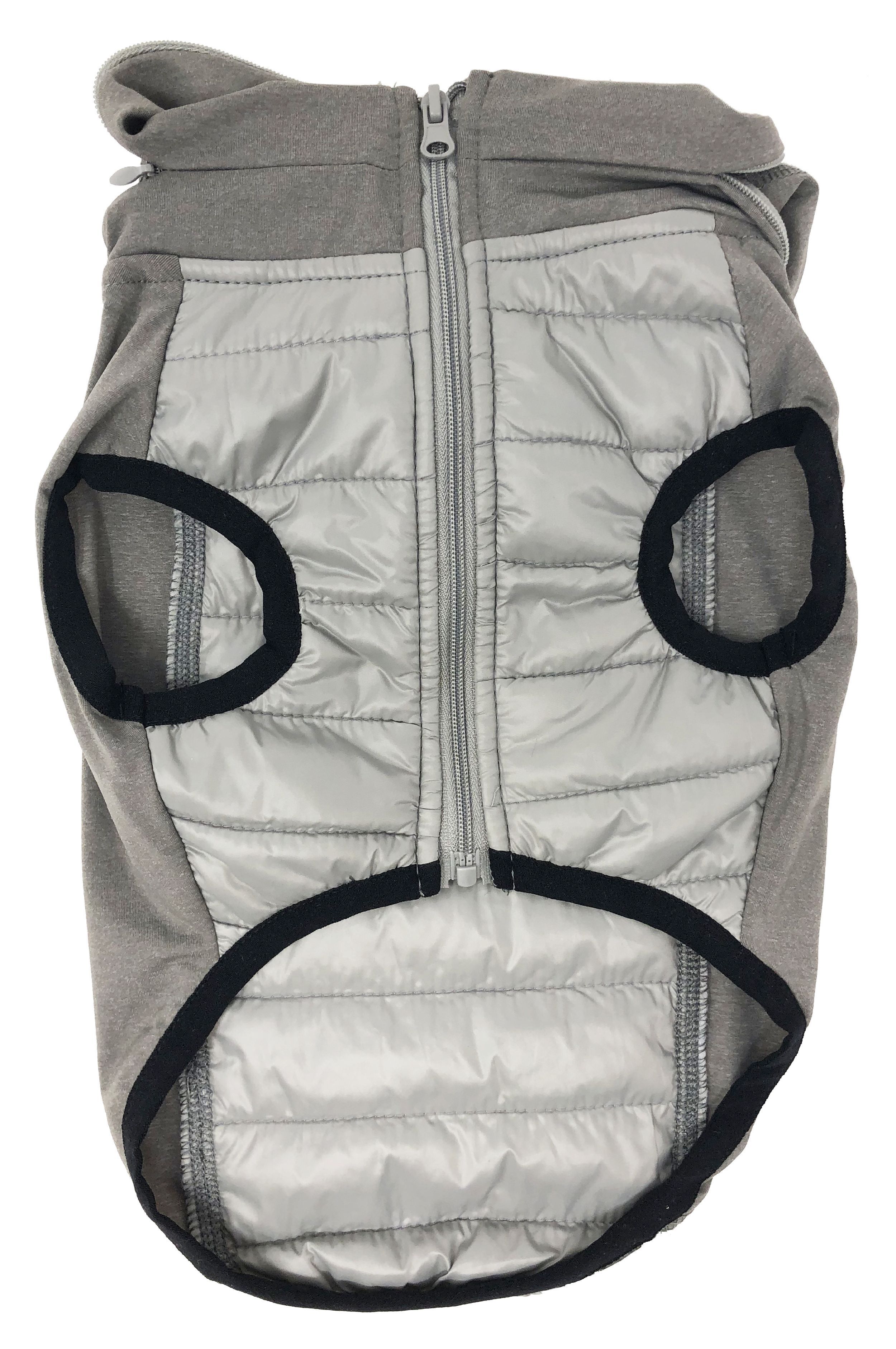 Pet Life Apex Lightweight Hybrid 4-Season Stretch and Quick-Dry Dog Coat w/ Pop out Hood